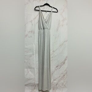 Show Me Your Mumu Dazzle Crossover Maxi Dress Roller Glitz Ivory - D8